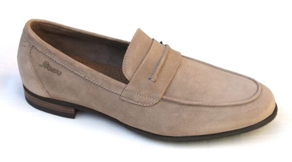 SH017 Sioux mocassin (pennyloafer) beige suède