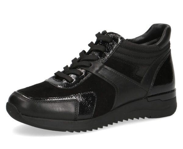 C005 Caprice half hoge sneaker zwart combi
