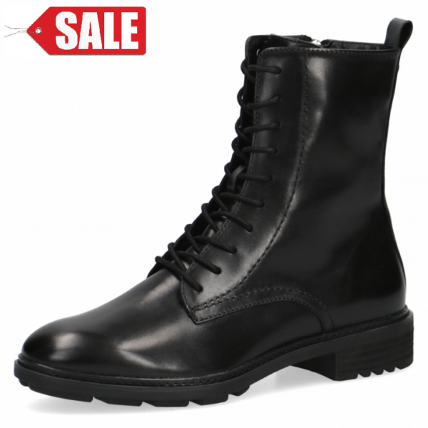 C138 Caprice veterboot zwart leer