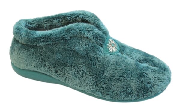 DP009 Dames dichte pantoffel aqua pluche