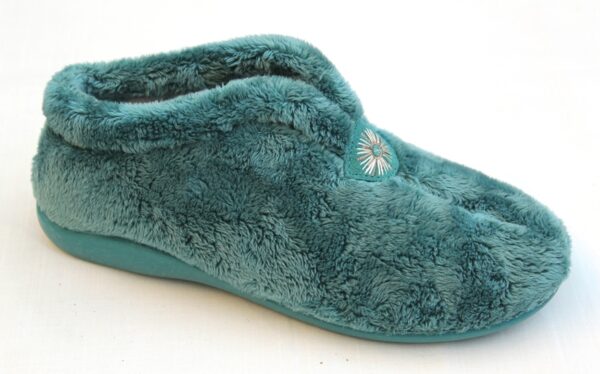 DP005 Dames dichte pantoffel aqua pluche