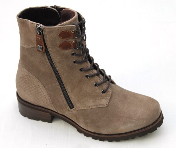 H134 Helioform half hoge veterboot taupe suède