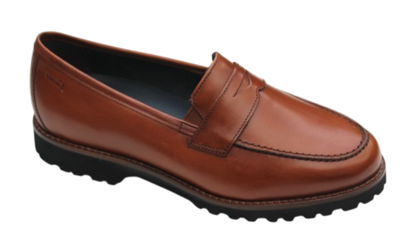 Sioux mocassin Meredith 709H cognac bruin leer.