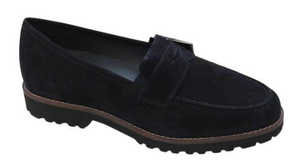 Sioux mocassin Meredith 709H donkerblauw suede