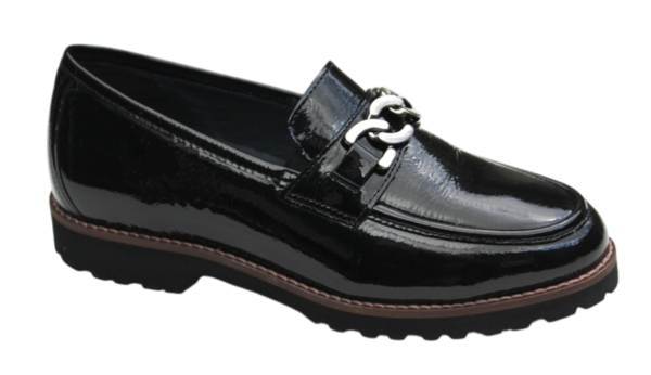 Sioux mocassin Meredith 734H zwart lak