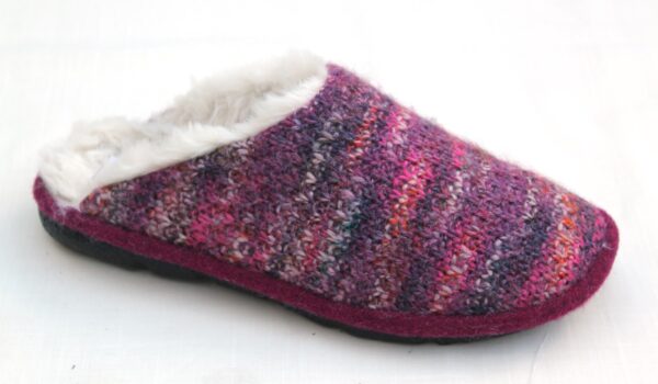 Westland gevoerde slipper Lille 108 lila fuxia combi