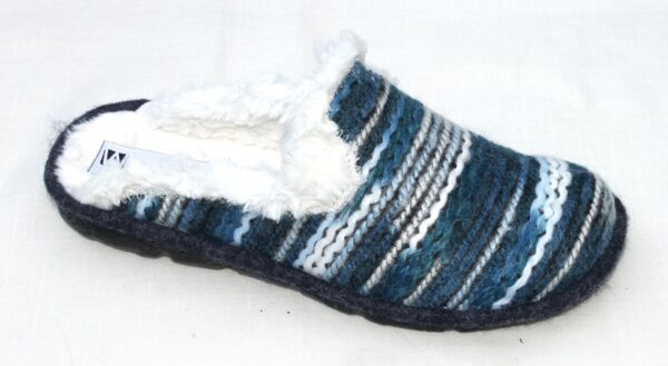 WP005 Westland slipper gevoerd “Lille 126” blauw combi