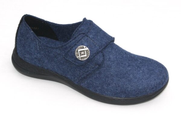 Fidelio dichte pantoffel blauw