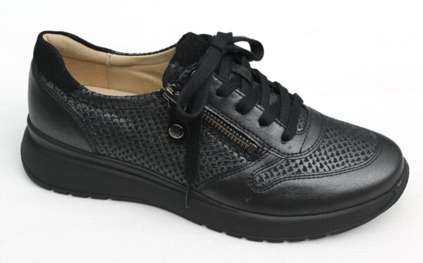 Fidelio veterschoen antracietzwart metallic