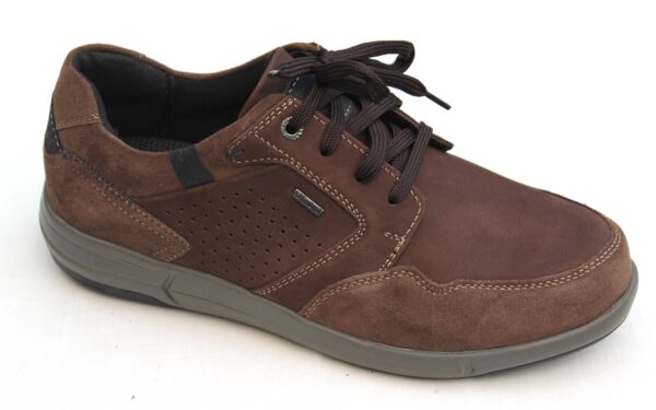 Josef Seibel Veterschoen Enrico 51 bruin nubuck met suede met Topdrytex