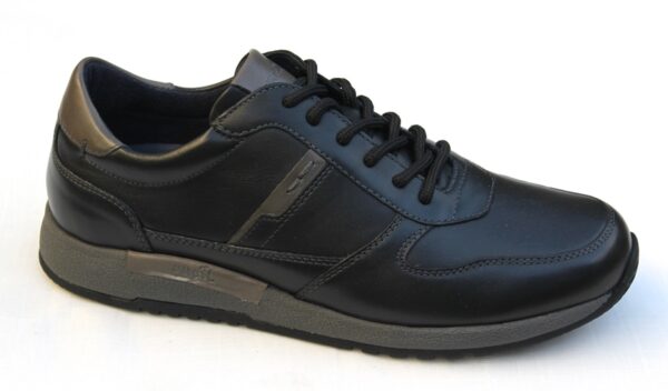 Sioux veterschoen sneaker zwart leer Rojaro 700