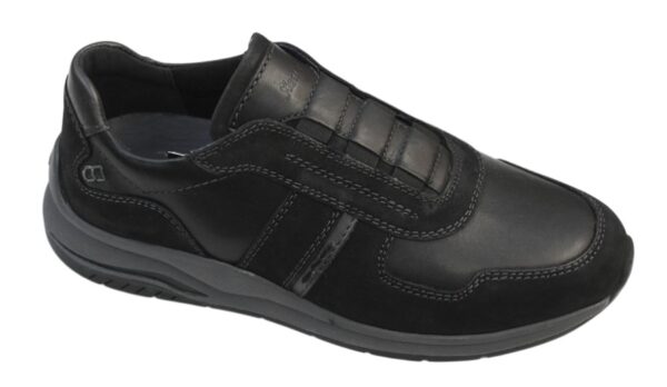 Sioux instapschoen "J wijdte" zwart combi
