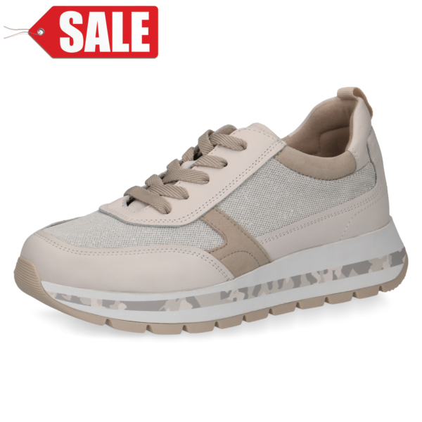 C219 Caprice sneaker zachtroze met zilvergrijs