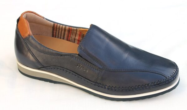 SH005 Sioux instapper “Hajoko -700” blauw leer