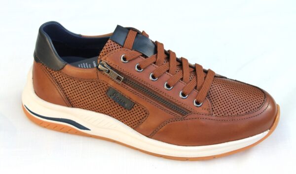 SH009 Sioux veterschoen met rits “Turibio-710-J” cognac leer