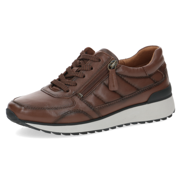C020 Caprice sneaker cognac bruin leer