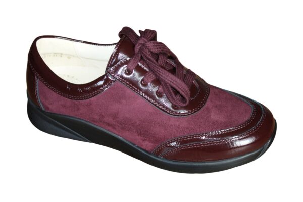 CD101 Christian Dietz “Pure Welness” veterschoen met stretch bordeaux combi Valenci