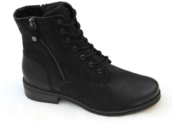 H137 Helioform veterboot zwart gevet nubuck