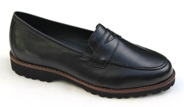 S002 Sioux mocassin “Meredith 709H” zwart leer