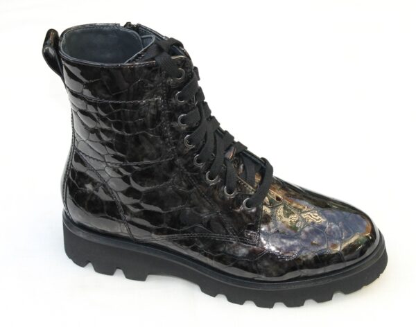 Sioux veterboot Meredira 713H grijs bruin lak fantasieprint