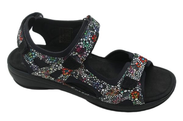 F133 Fidelio verstelbare klittenband sandaal multicolour print