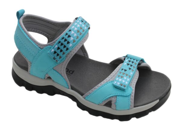 Westland verstelbare voetbed sandaal Avora 01 turquoise nubuck