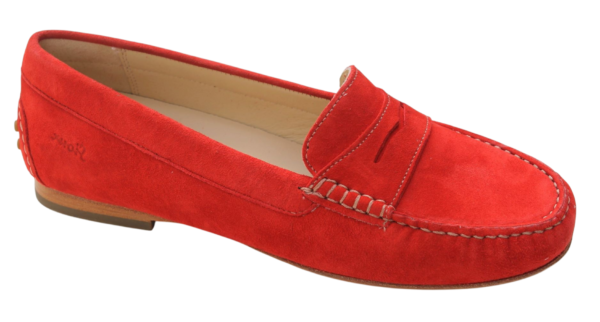 Sioux mocassin Borinka 700 rood suède