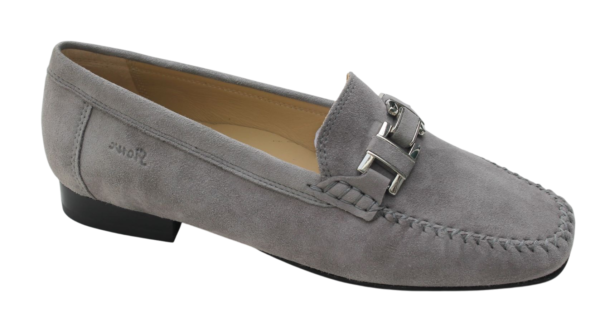 Sioux mocassin Cambria grijs suede