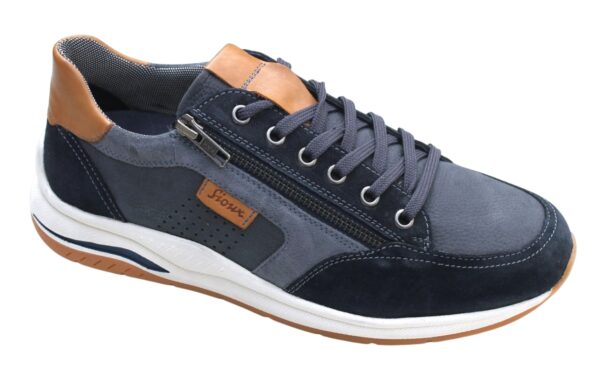 SH107 Sioux veterschoen met rits "Turibio 702-J" blauw combi
