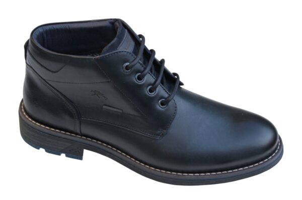 FL009 Fluchos half hoge veterschoen donkerblauw leer