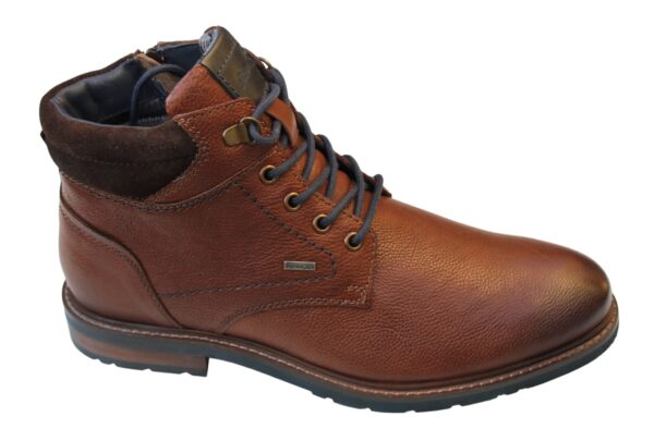 Sioux half hoge veterboot "Rostolo-701 Tex" cognac bruin leer