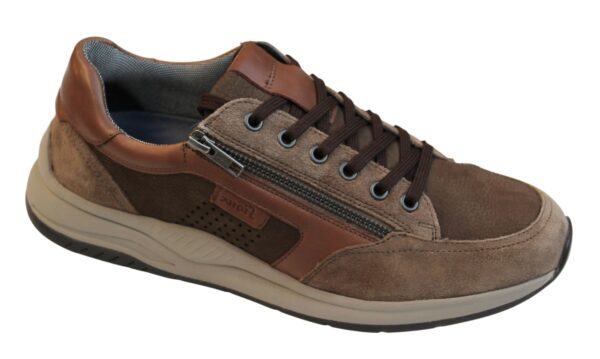 Sioux veterschoen met rits "Turibio" bruin combi