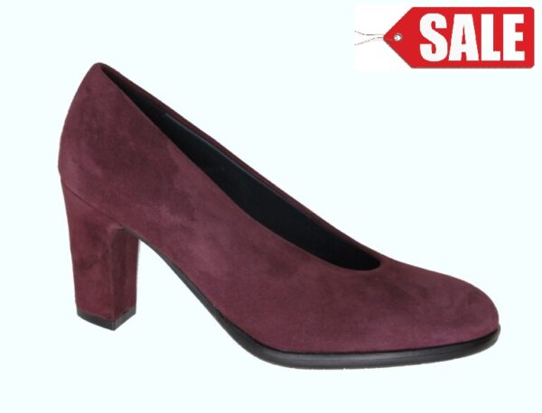 S431 Sioux pump aubergine suède