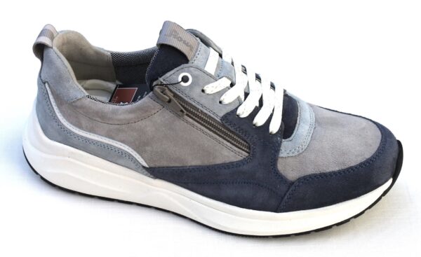 SH005 Sioux sneaker met rits “Tasulio 700-J” blauw grijs combi