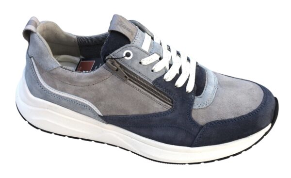 Sioux sneaker met rits "Tasulio 700-J" blauw grijs combi