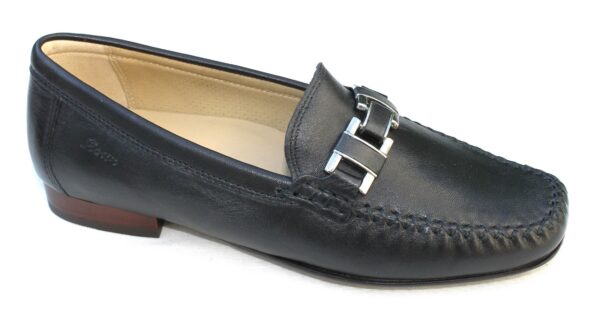 S005 Sioux mocassin “Cambria” donkerblauw leer