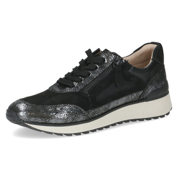 Caprice sneaker G wijdte zwart combi art. 009-23702-45-019