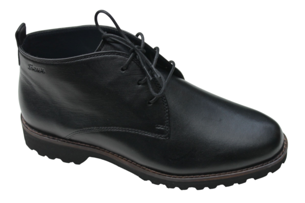 Sioux half hoge veterschoen Meredith 702 H zwart leer.