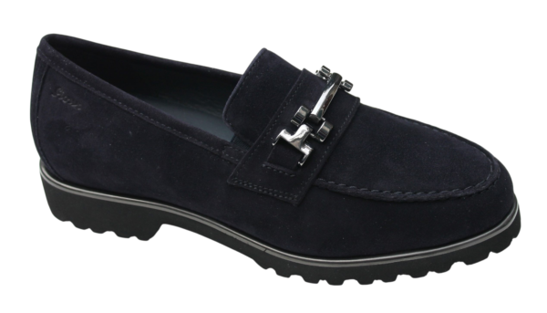 Sioux mocassin-Meredith 752 H donkerblauw suede