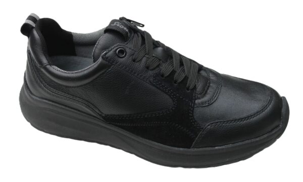 SH017 Sioux sneaker “Tasulio 702-J” met rits zwart leer met suède