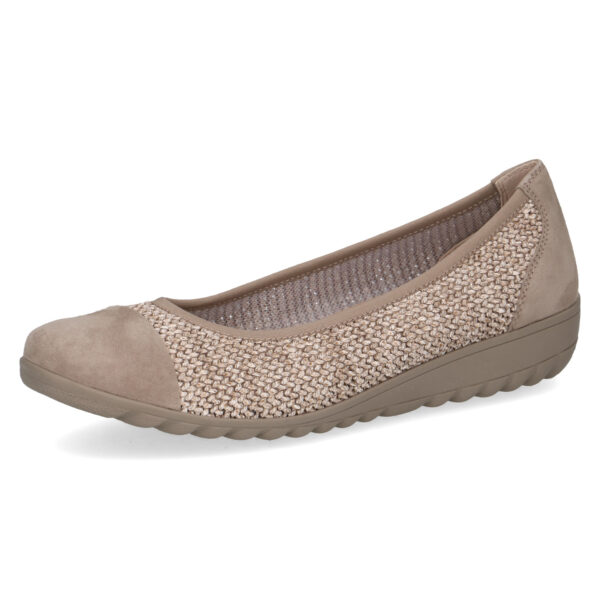 C021 Caprice taupe ballerina