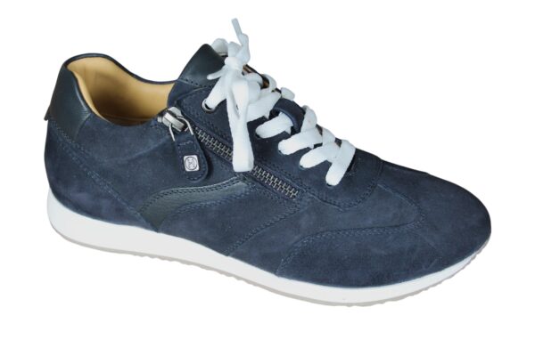 Helioform sneaker in donkerblauw suède