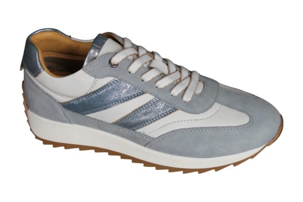 Helioform sneaker wit met lichtblauw combi