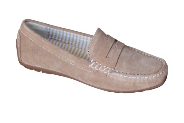 S006 Sioux mocassin “Carmona 700” beige suède